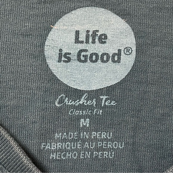 Life Is Good Snowflake American Flag Long Sleeve Crusher Tee - Picture 7 of 8